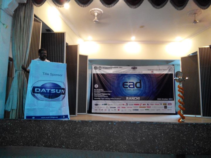 Entrepreneurship Awareness Drive: XISS Ranchi 2 Entrepreneurship Awareness Drive XISS Ranchi Poster